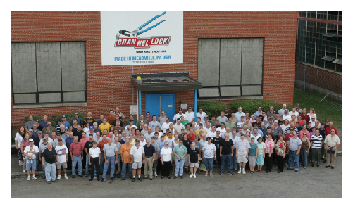 Channellock Staff Outside Plant
